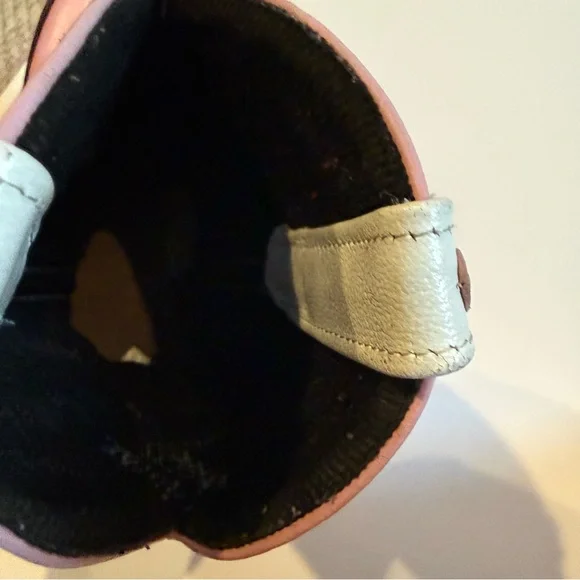 Elegant Pink and White Western Cowboy Boots Kids Girl Size 13 - Picture 10 of 12